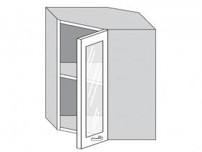 1.60.3у Шкаф настенный (h=720) угловой на 600мм со стекл. дверцей в Пласте - plast.magazin-mebel74.ru | фото