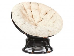 Кресло-качалка Papasan w 23/01 B с подушкой Antique brown, ткань Старт в Пласте - plast.magazin-mebel74.ru | фото