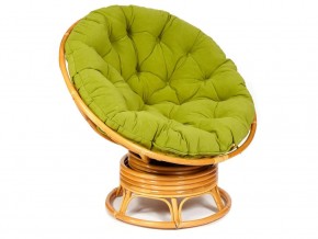 Кресло-качалка Papasan w 23/01 B с подушкой Honey, флок Олива в Пласте - plast.magazin-mebel74.ru | фото