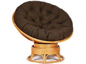 Кресло-качалка Papasan w 23/01 B с подушкой Honey, ткань Коричневый в Пласте - plast.magazin-mebel74.ru | фото