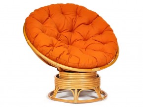 Кресло-качалка Papasan w 23/01 B с подушкой Honey, ткань Оранжевый в Пласте - plast.magazin-mebel74.ru | фото