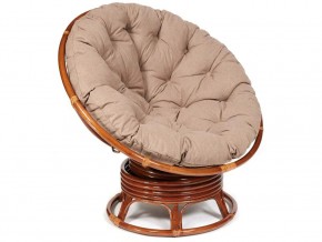 Кресло-качалка Papasan w 23/01 B с подушкой Pecan, экошерсть Коричневый в Пласте - plast.magazin-mebel74.ru | фото