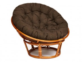 Кресло Papasan 23/01 W с подушкой Cognac, ткань Коричневый в Пласте - plast.magazin-mebel74.ru | фото