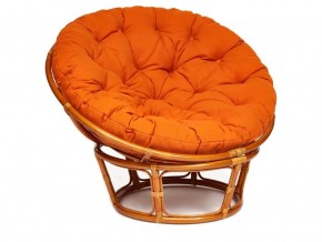 Кресло Papasan 23/01 W с подушкой Cognac, ткань Оранжевый в Пласте - plast.magazin-mebel74.ru | фото