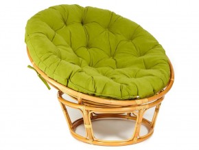 Кресло Papasan 23/01 W с подушкой Honey, флок Олива в Пласте - plast.magazin-mebel74.ru | фото