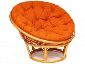 Кресло Papasan 23/01 W с подушкой Honey, ткань Оранжевый в Пласте - plast.magazin-mebel74.ru | фото