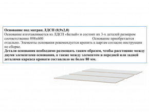 Основание из ЛДСП 0,9х2,0м в Пласте - plast.magazin-mebel74.ru | фото