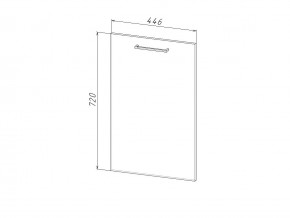 П 45 Комплект для посудомоечной машины 450 мм (цоколь + фасад) ЛДСП в Пласте - plast.magazin-mebel74.ru | фото