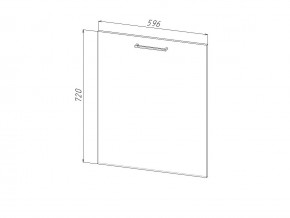 П 60 Комплект для посудомоечной машины 600 мм (цоколь + фасад) ЛДСП в Пласте - plast.magazin-mebel74.ru | фото