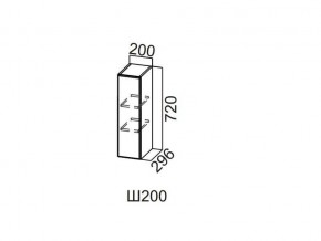 Ш200/720 Шкаф навесной 200/720 в Пласте - plast.magazin-mebel74.ru | фото