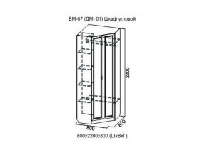 ВМ-07 Шкаф угловой в Пласте - plast.magazin-mebel74.ru | фото
